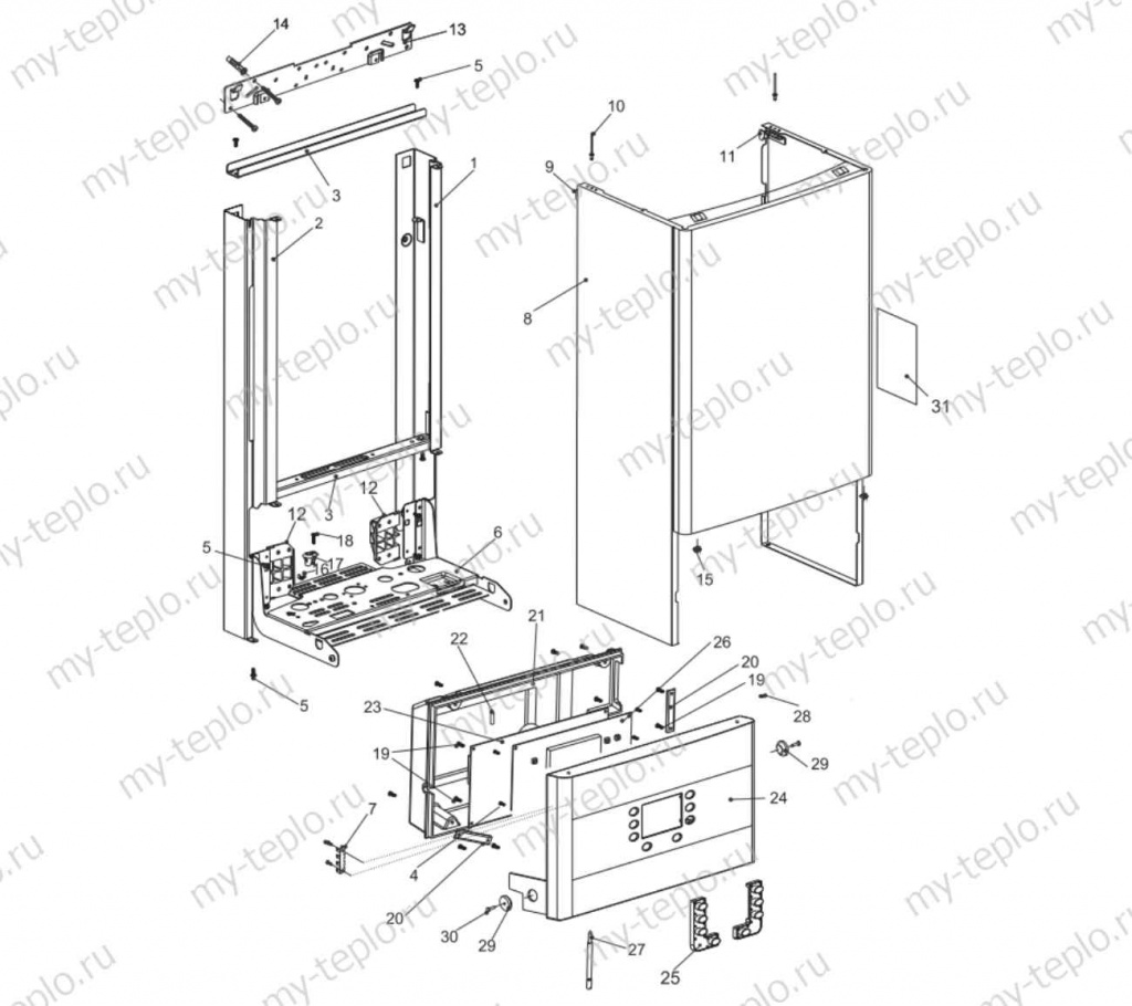 Запчасти для котла Electrolux Basic X 18 Fi купить в Кургане