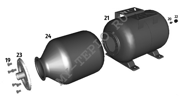 Запчасти Джилекс Джамбо 60/35 П-24 для расширительного бака - подобрать